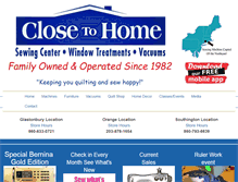 Tablet Screenshot of closetohomestores.com